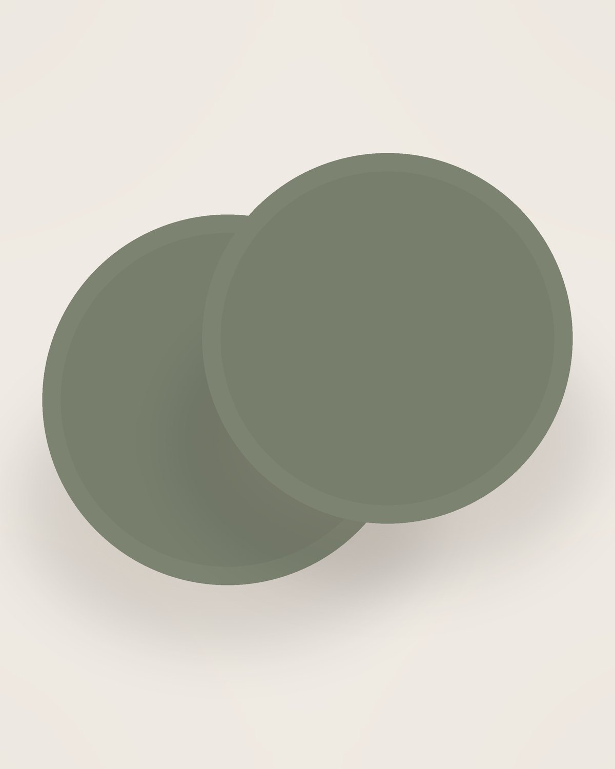 Arco Dinner Plate, two pieces shown together