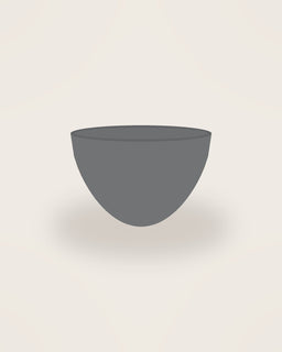 Arco Noodle Bowl in Slate, front view on a neutral backdrop