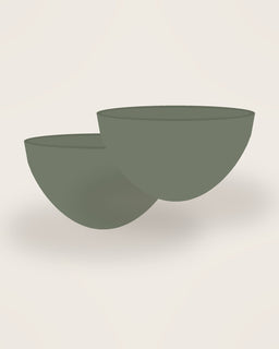 Arco Serving Bowl, two pieces shown together