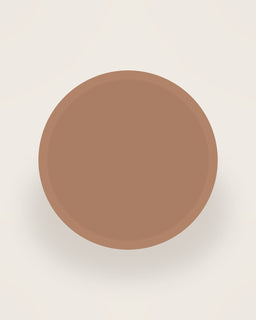 Arco Side Plate in Clay, front view on a neutral backdrop