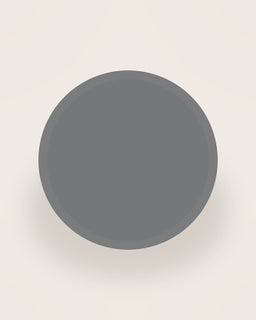 Arco Side Plate in Slate, front view on a neutral backdrop