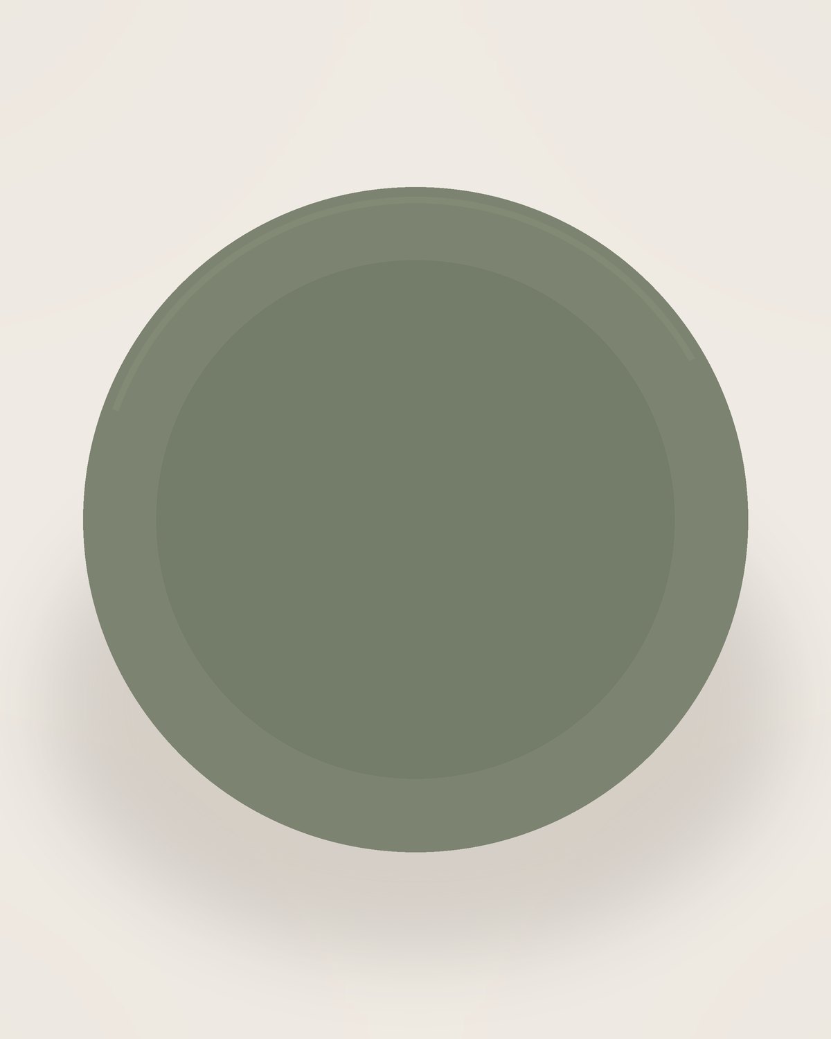 Arco Three-Section Serving Plate in Moss, front view on a neutral backdrop