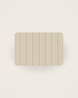 Arco Ticking Placemat, Set of 4 in Stripe, front view on a neutral backdrop