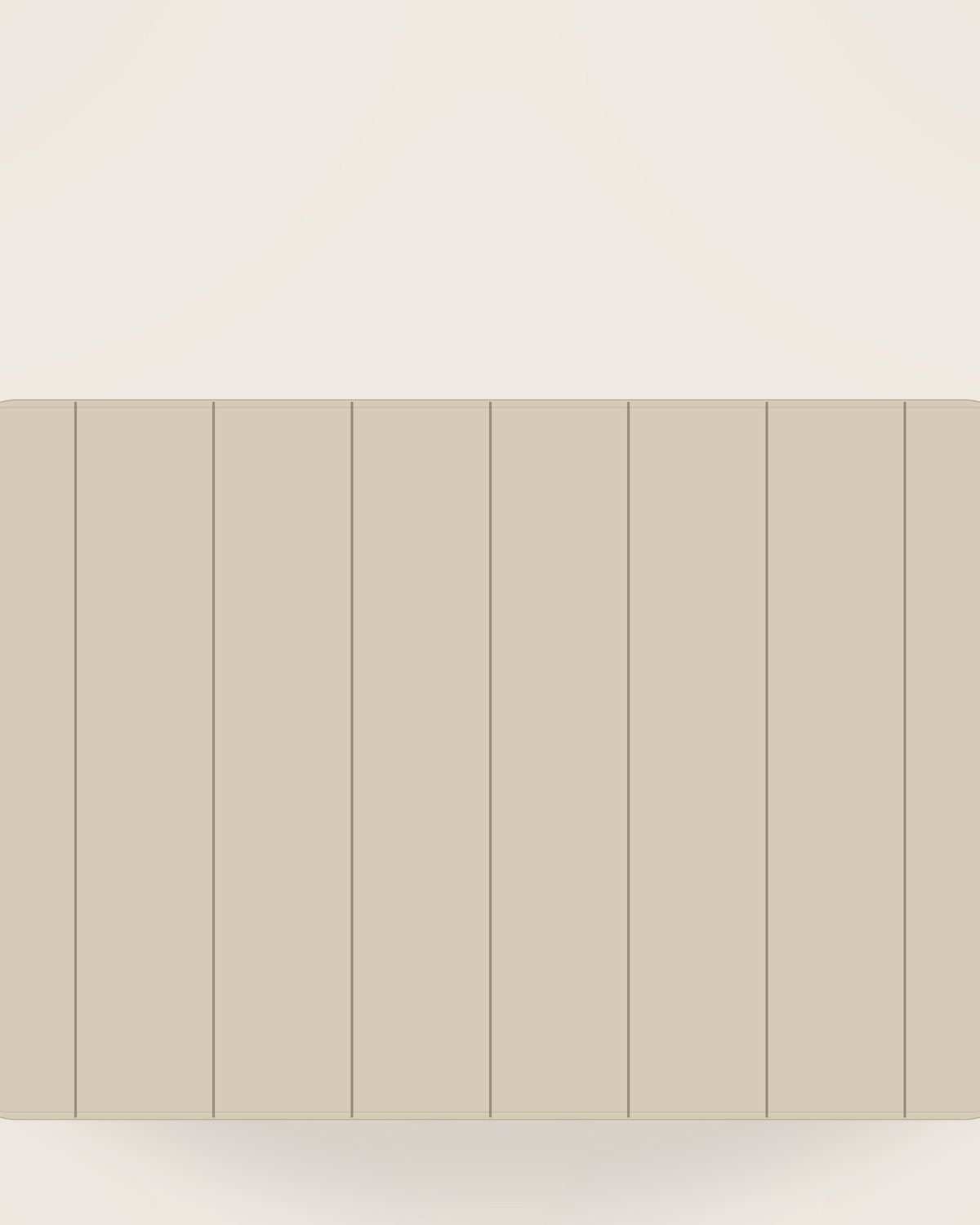 Arco Ticking Placemat, Set of 4, close detail of the finish