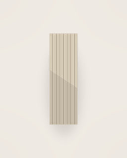 Arco Ticking Table Runner in Stripe, front view on a neutral backdrop