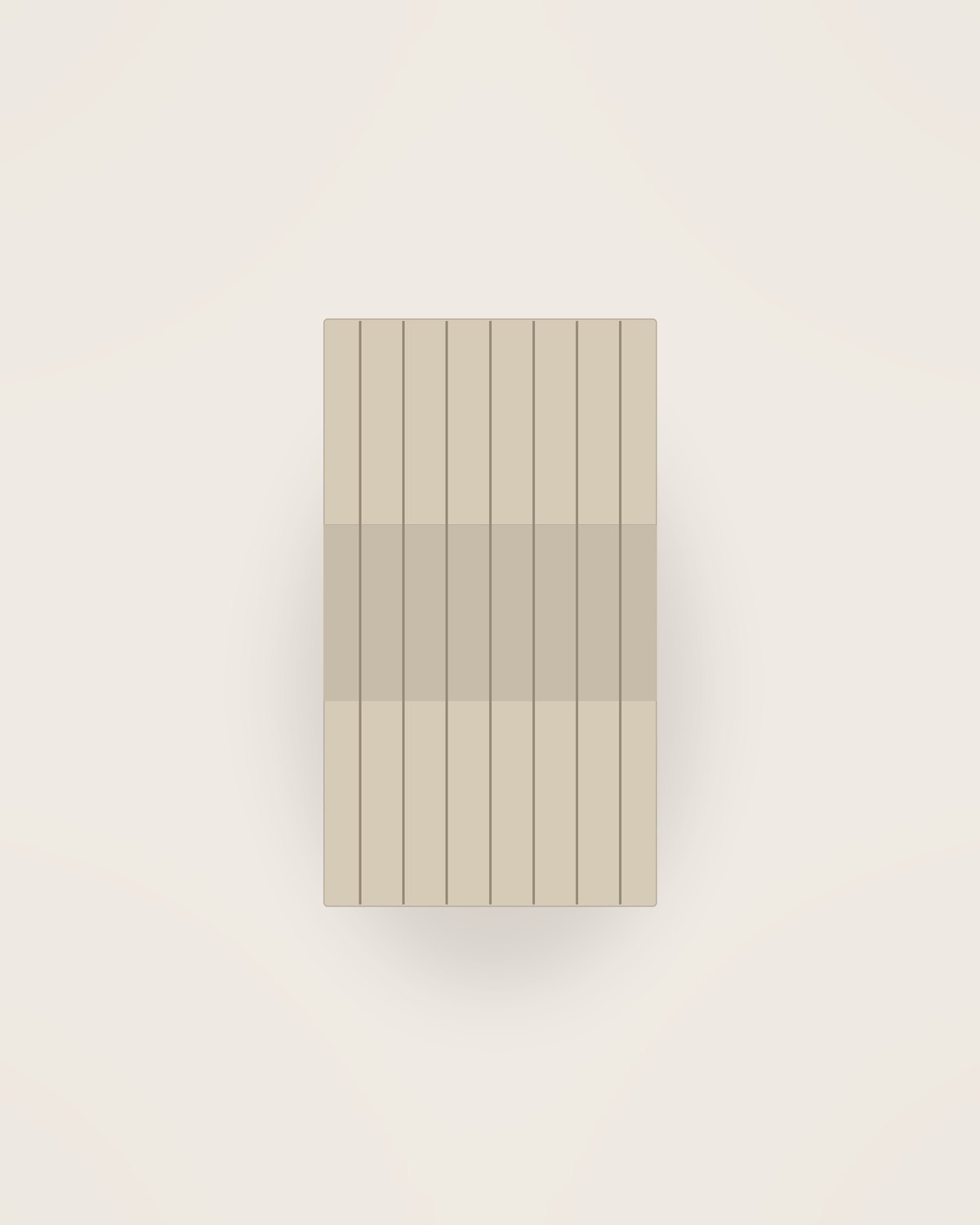 Arco Ticking Tea Towel, Set of 2 in Stripe, front view on a neutral backdrop