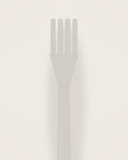Corda Table Fork, close detail of the finish