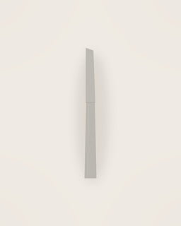Corda Table Knife in Brushed, front view on a neutral backdrop