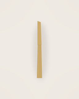 Corda Table Knife in Gold, front view on a neutral backdrop