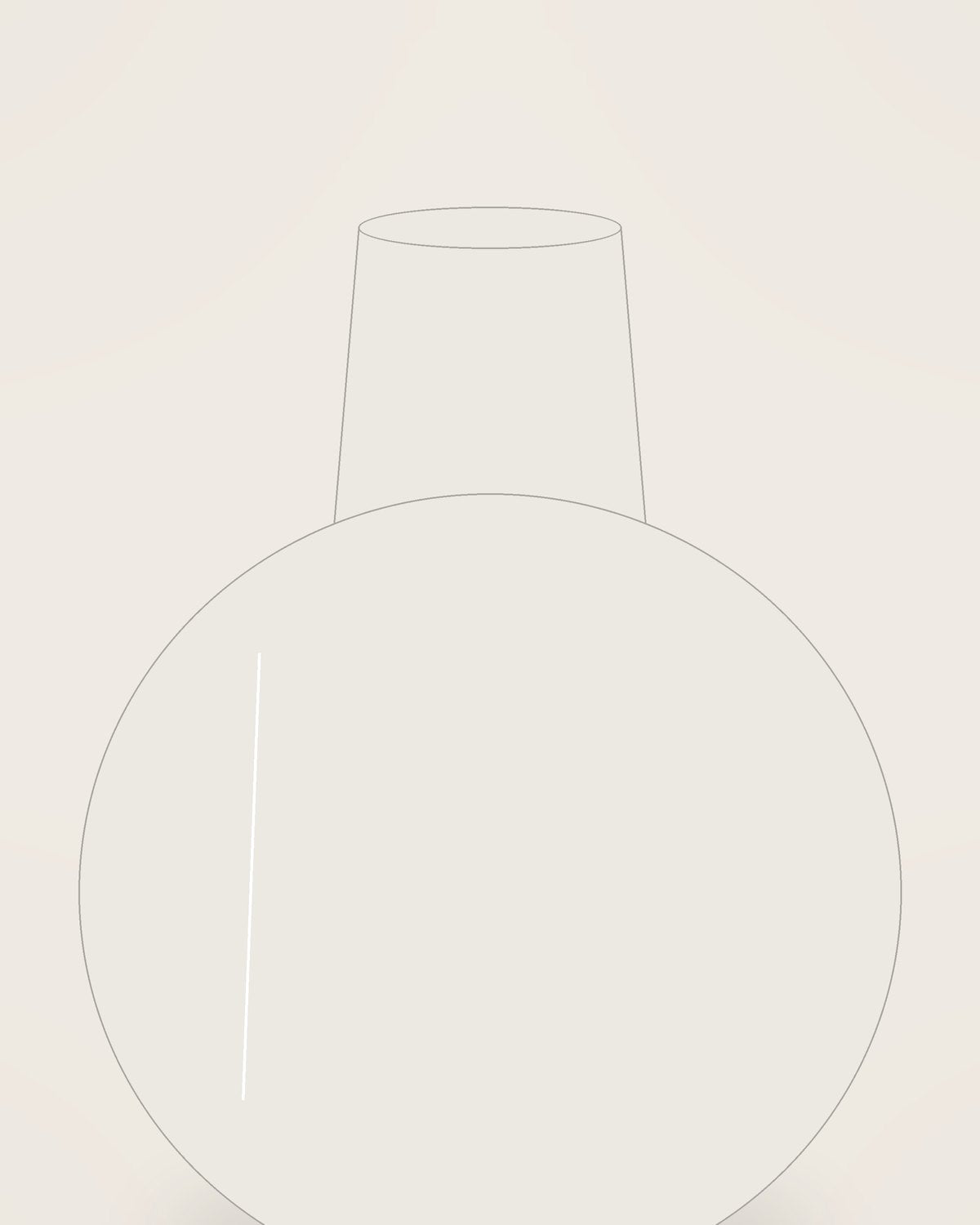 Filo Decanter, close detail of the finish