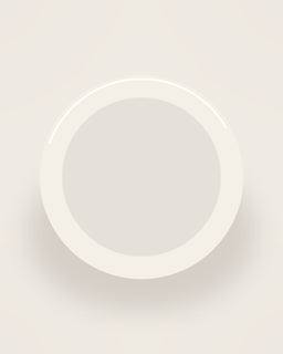 Filo Dinner Plate in Bone, front view on a neutral backdrop