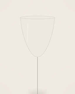 Filo Wine Glass, close detail of the finish