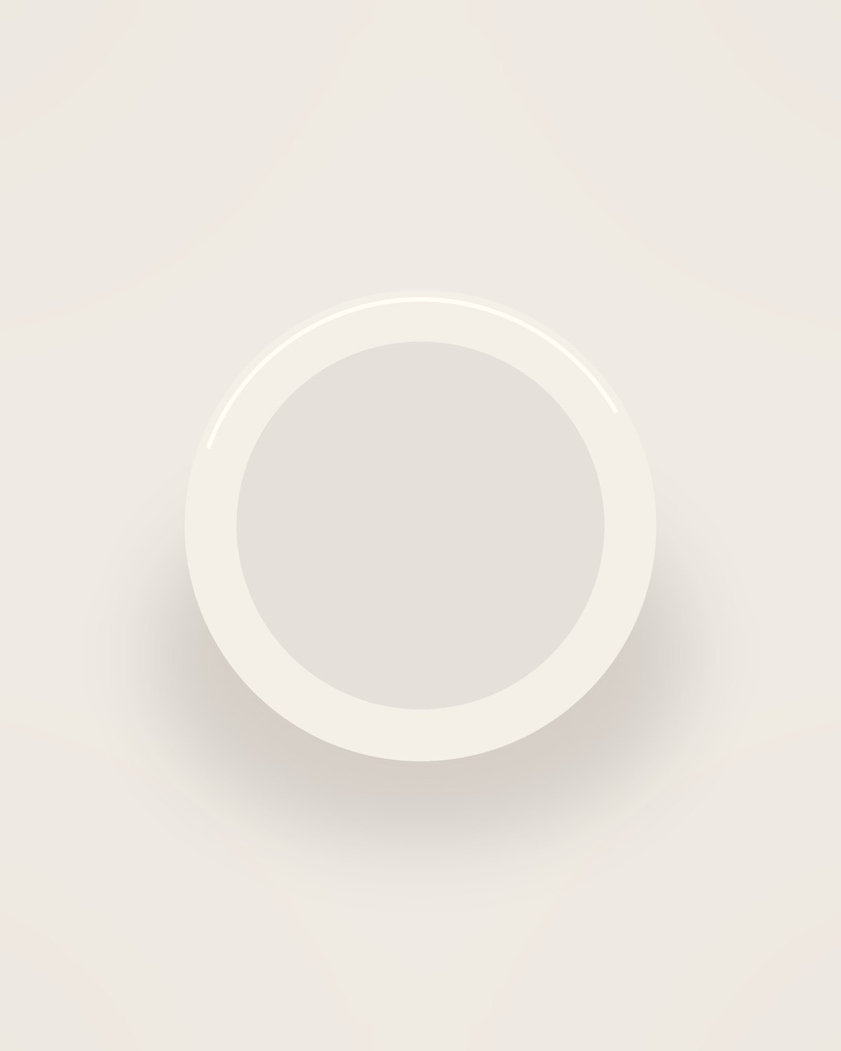 Lino Bread Plate in Bone, front view on a neutral backdrop