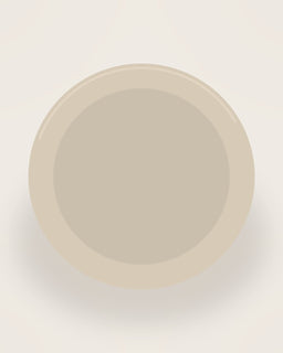 Lino Oval Serving Plate in Sand, front view on a neutral backdrop