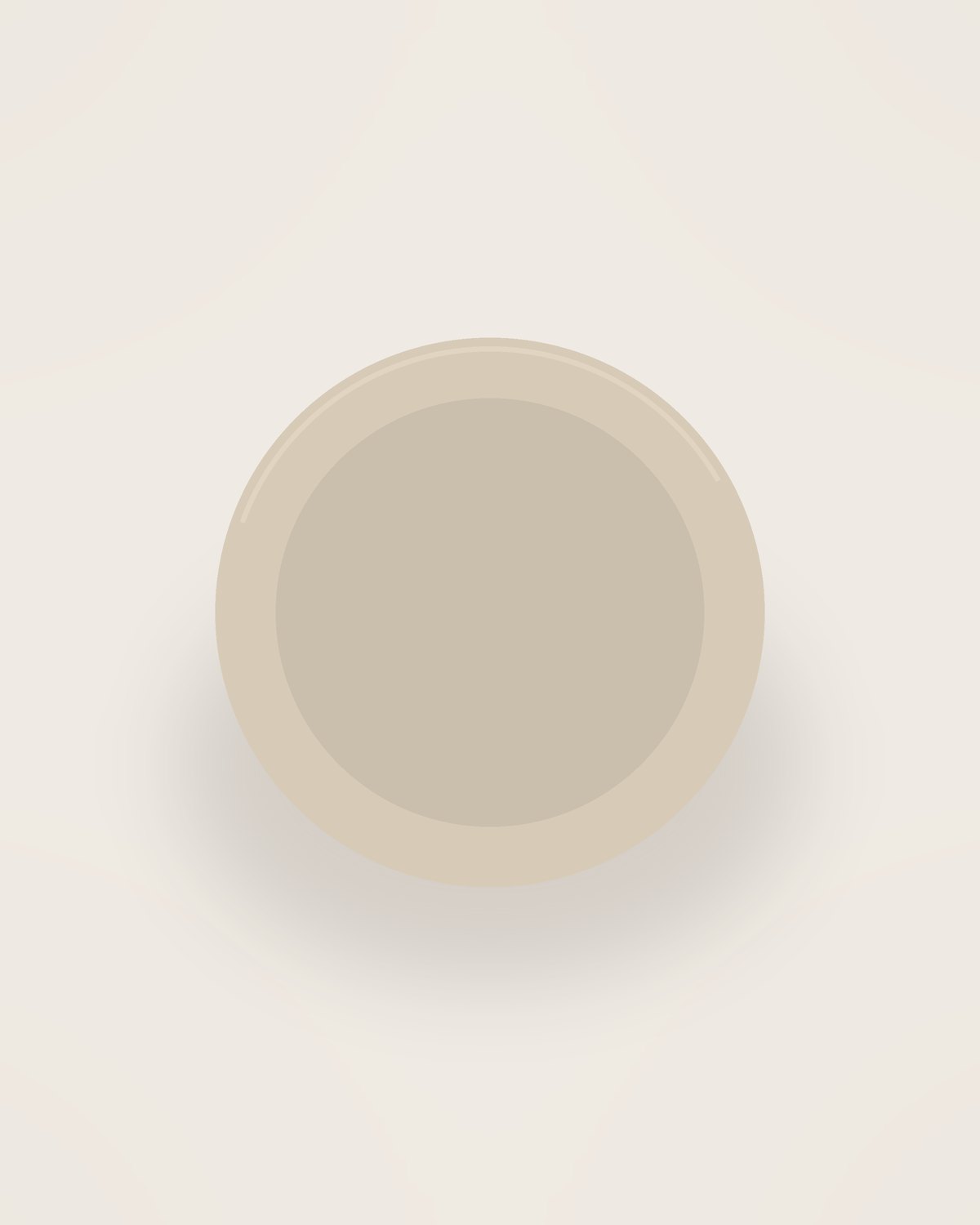 Lino Side Plate in Sand, front view on a neutral backdrop