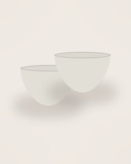 Lino Small Bowl, two pieces shown together