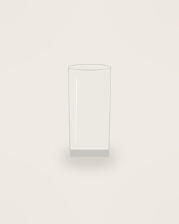 Onda Highball in Clear, front view on a neutral backdrop
