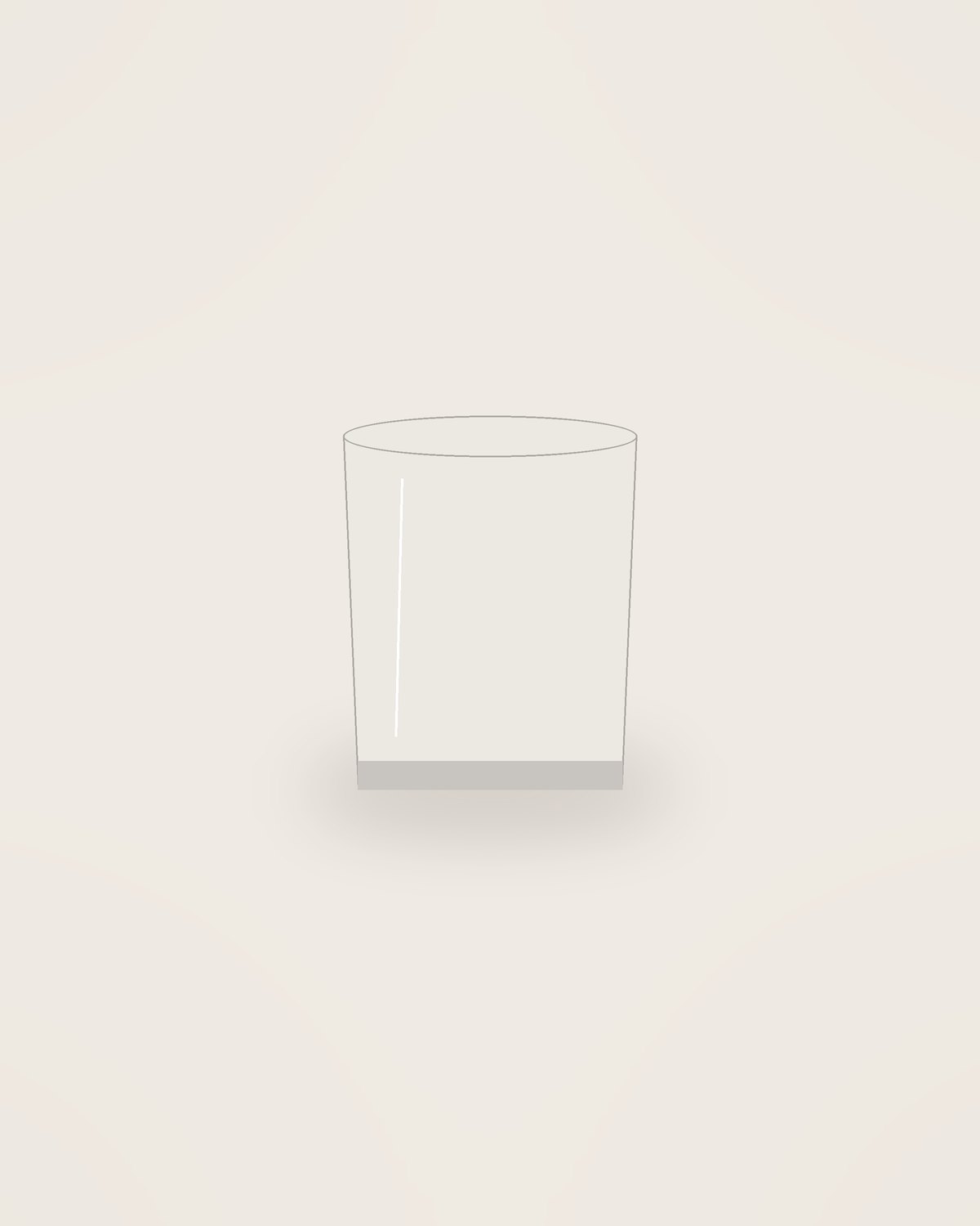 Onda Tumbler in Clear, front view on a neutral backdrop