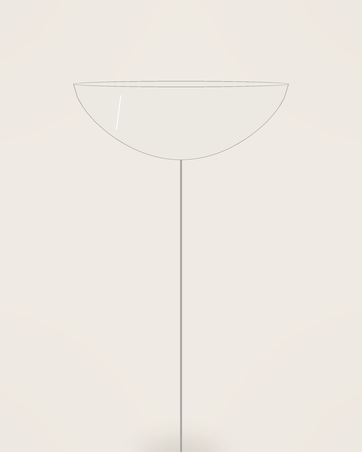 Sera Champagne Coupe, close detail of the finish