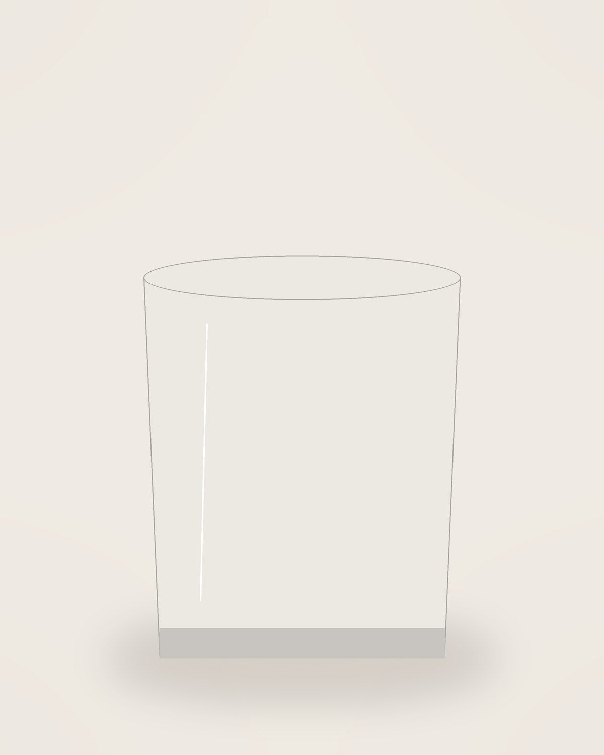 Sera Stemless Wine Glass, close detail of the finish