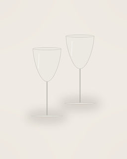 Sera Wine Glass, two pieces shown together
