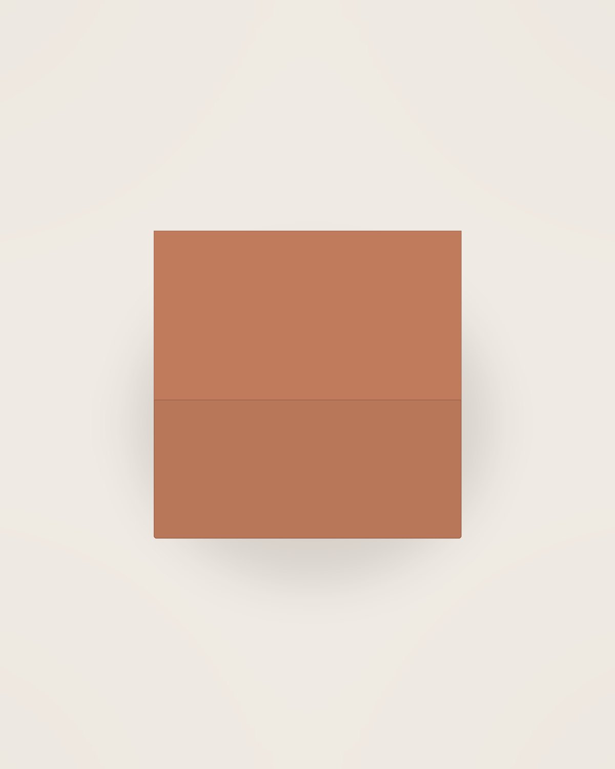 Tela Cocktail Napkin, Set of 6 in Terracotta, front view on a neutral backdrop
