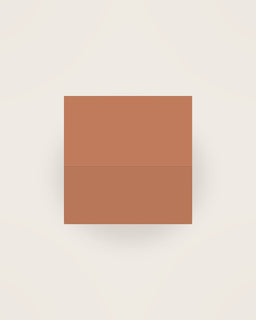 Tela Cocktail Napkin, Set of 6 in Terracotta, front view on a neutral backdrop