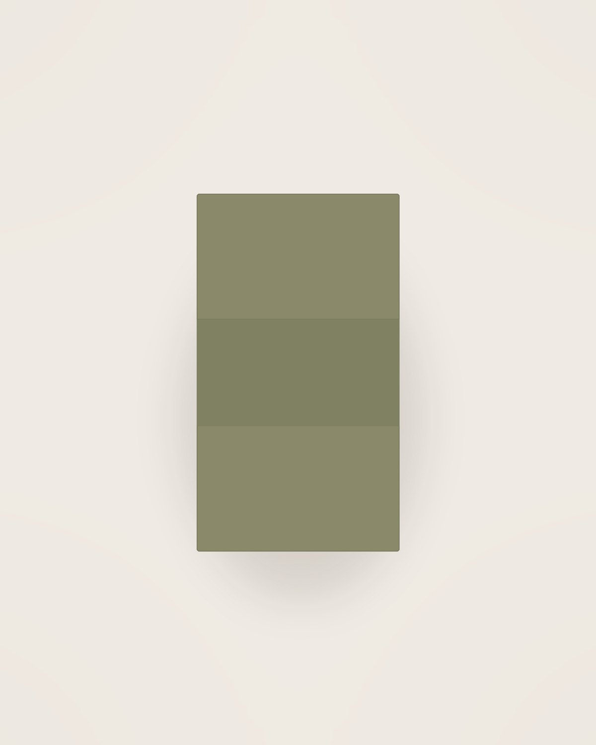 Tela Linen Apron in Olive, front view on a neutral backdrop