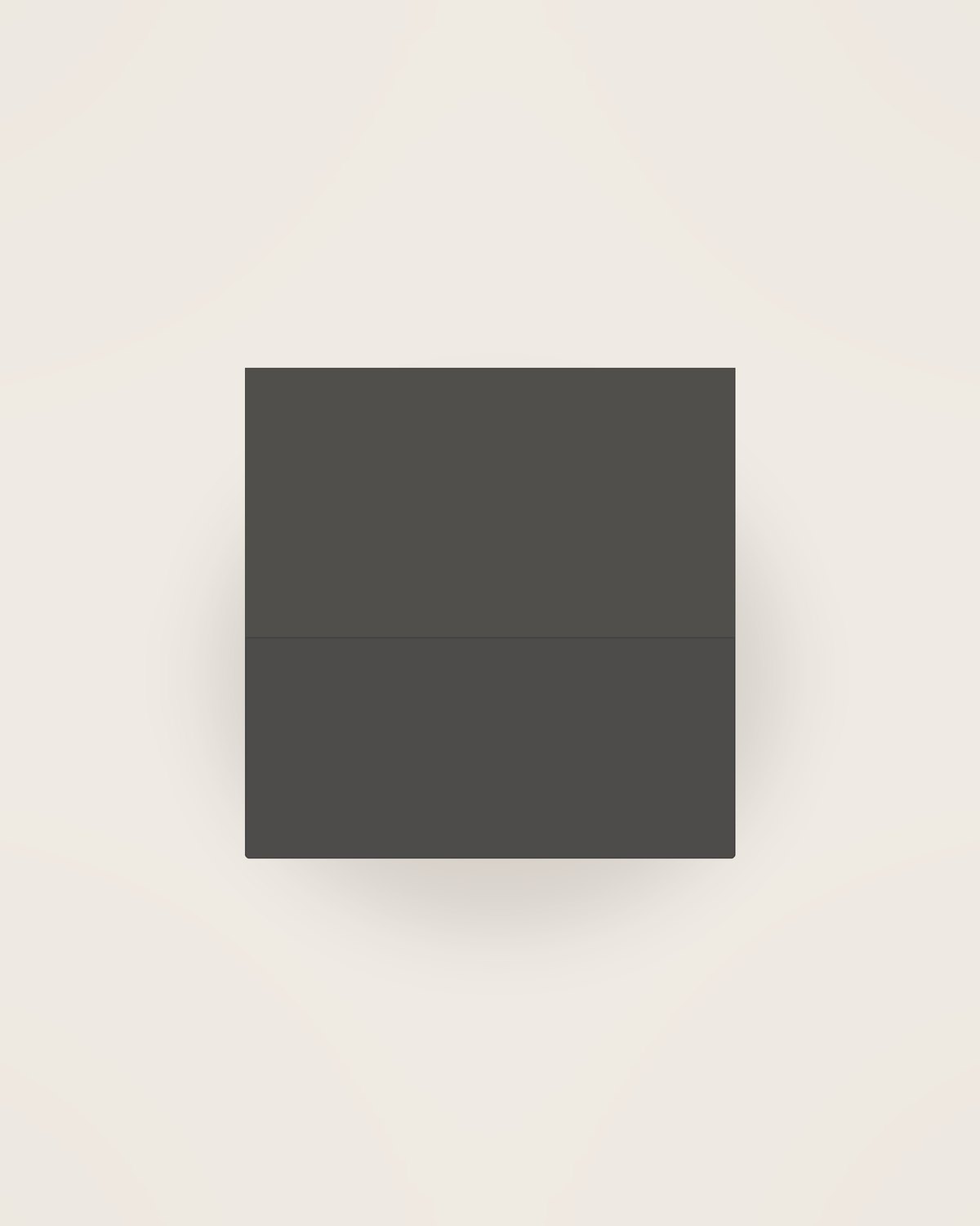 Tela Linen Napkin in Charcoal, front view on a neutral backdrop