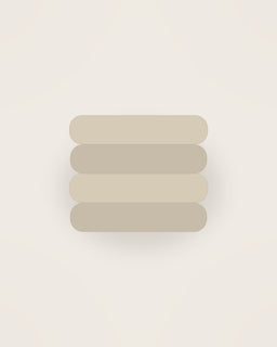 Tela Linen Napkin, Set of 4 in Natural, front view on a neutral backdrop