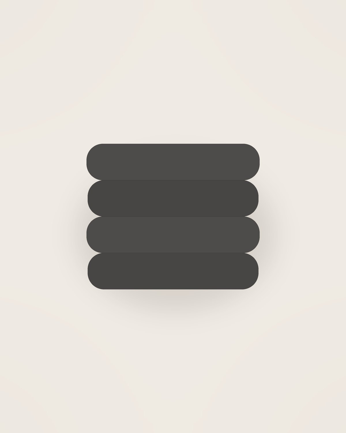 Tela Linen Napkin, Set of 6 in Charcoal, front view on a neutral backdrop