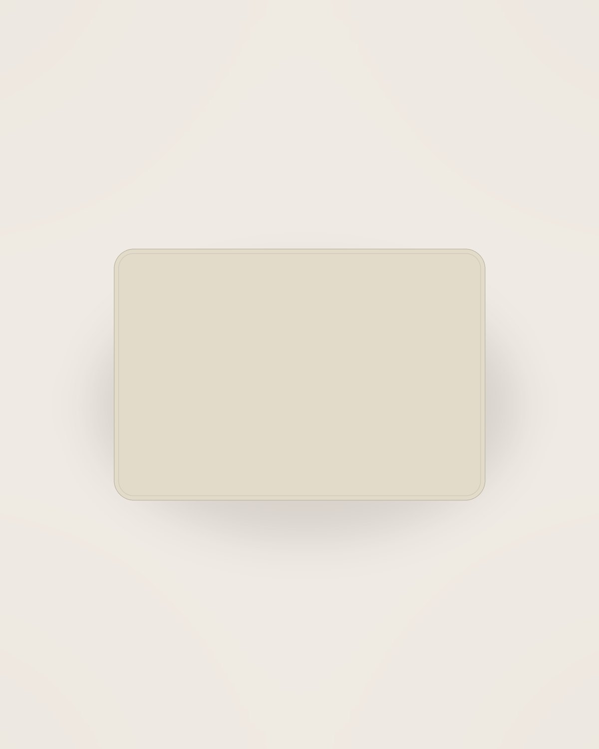 Tela Linen Placemat in Oat, front view on a neutral backdrop