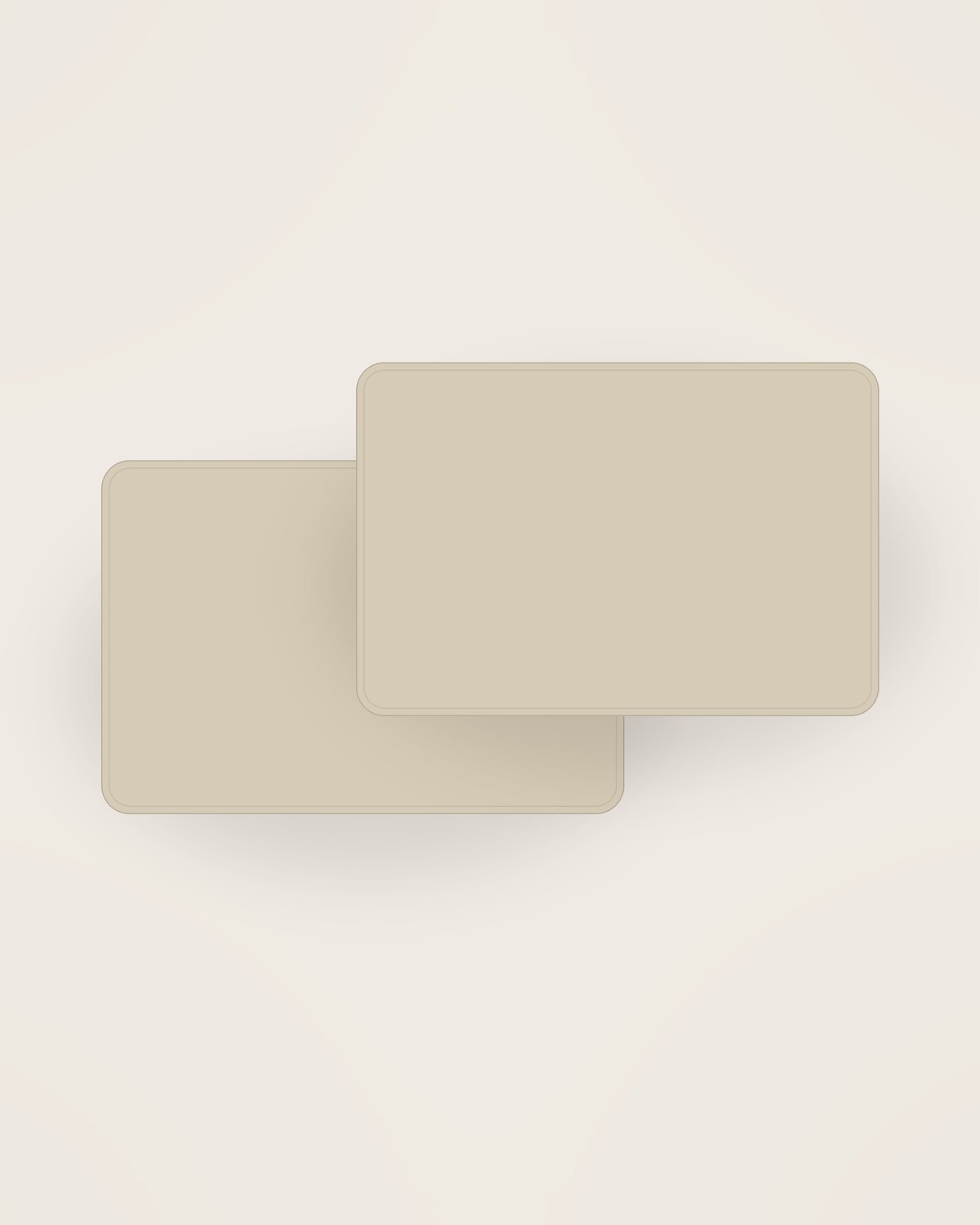 Tela Linen Placemat, Set of 4, two pieces shown together