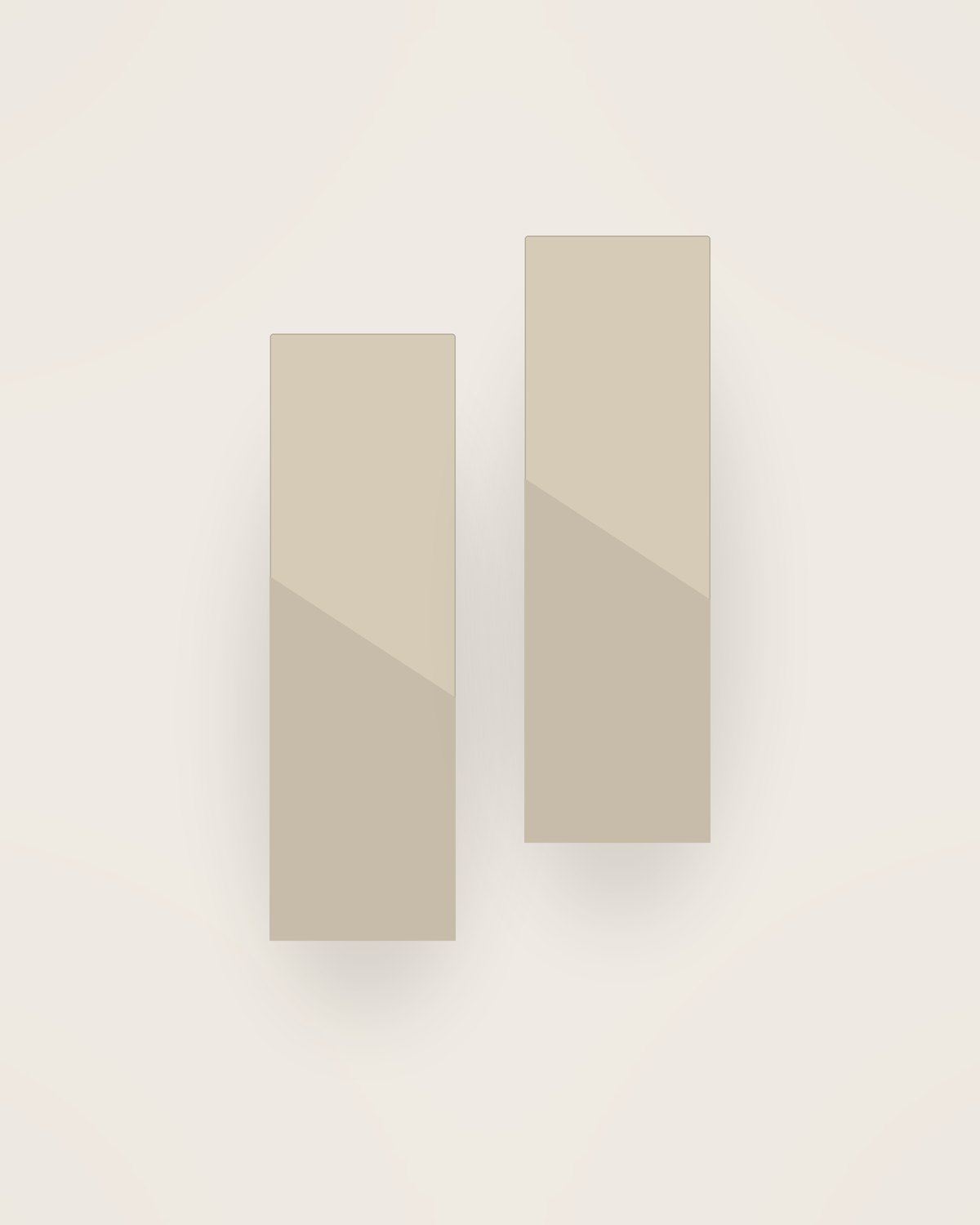 Tela Table Runner, Long, two pieces shown together