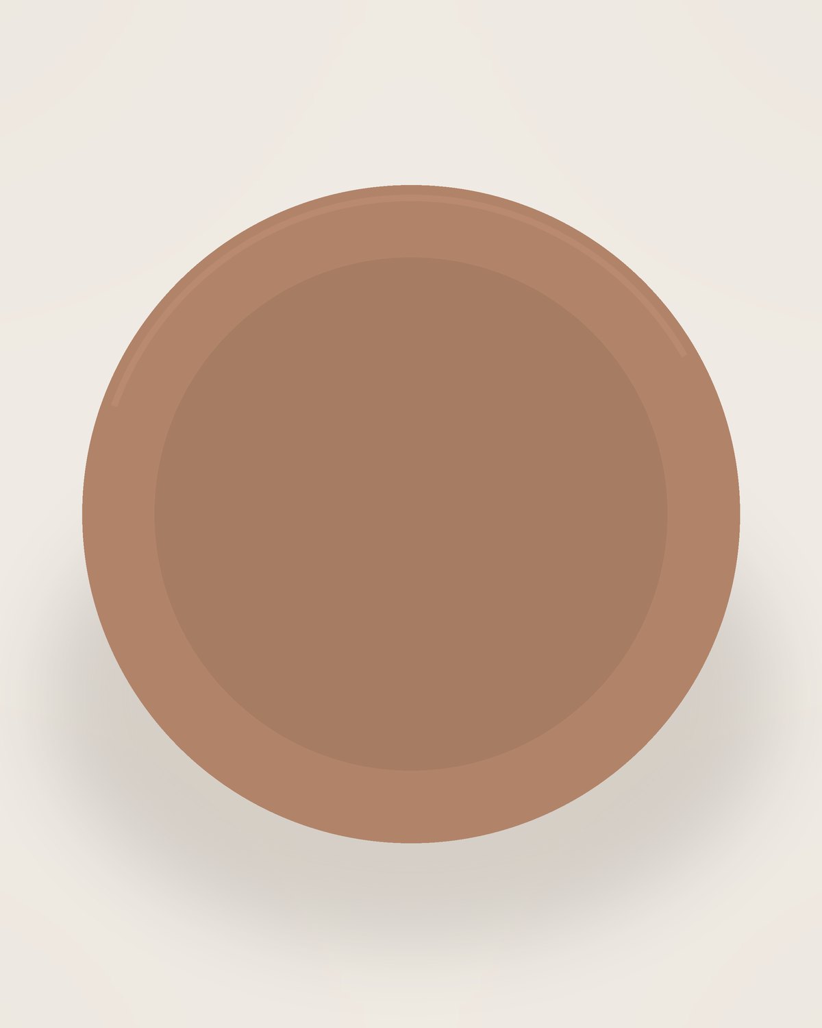 The Serving Set in Clay, front view on a neutral backdrop